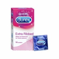 Durex Extra Ribbed Packet Of 10 Condoms