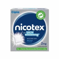 Nicotex 2 Mg Mint Plus Teeth Whitening Gum 9's
