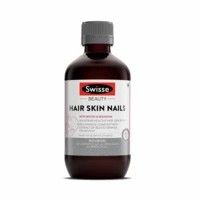 Swisse Ultiboost Hair Skin And Nails Liquid Supplement With Blood Orange Extract Biotin And Selenium For Hair Skin And Nail Health - 300 Ml