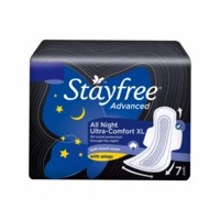 Stayfree Advanced All Night Ultra-comfort Size Xl Sanitary Pads Pack Of 7