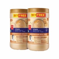 Saffola Fittify Hi-protein Slim Meal Shake, Cookies & Cream, Buy 1 Get 1, Each Pack 420 Gm