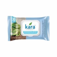 Kara Cleansing And Refreshing Aloe Vera And Mint Oil Face Wipes  Packet Of 30