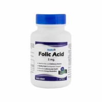 Healthvit Folic Acid 5mg Heart Care Tablets Bottle Of 60