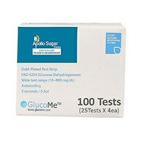 Apollo Sugar Smart Glucometer Kit (with Free 100 Gold Plated Test Strips)