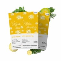 The Healthy Company One Month Keto Booster - 56 Lemon Flavoured Natural Keto Green Tea Sticks -diabetes Pcod Thyroid & Keto - Men & Women