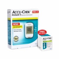 Accu-chek Instant S Glucometer Kit (with Free 10 Strips)