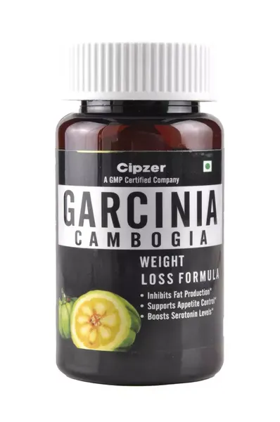 Cipzer Garcinia Cambogia | Helps in reducing weight, abdominal fat and obesity(Pack of 1)-60 Capsule