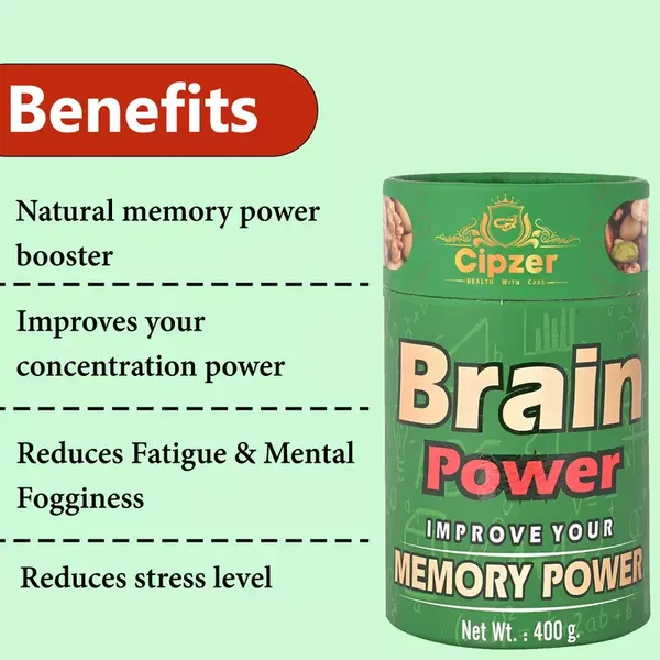 Cipzer Brain Power Prash|Improves your concentration power(Pack of 1)-400 gm