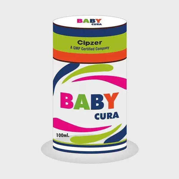 Cipzer Baby Cura Syrup|It relieves colic, diarrhoea, dentition disorders and worm symptoms(Pack of 1)-100 ml