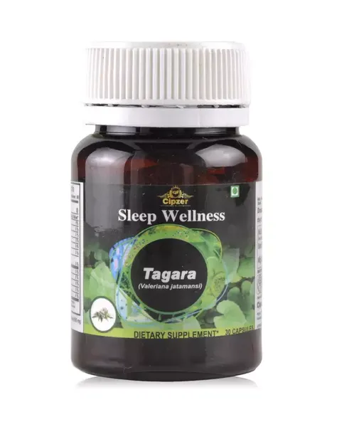 Cipzer Tagara Capsule | Known for improving the quality of sleep and relaxing the nervous system-(Pack of 1)60 Capsules