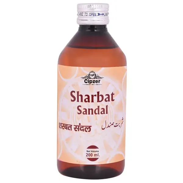 Cipzer  Sharbat Sandal | It normalises the feeling of uneasiness and restlessness, and relieves burning sensation-200ml
