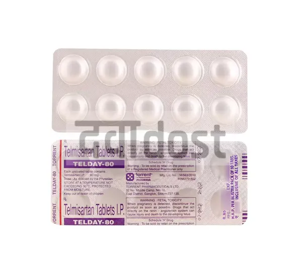 Telday 80mg Tablet 10s