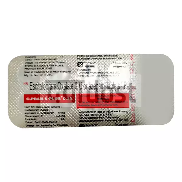 C Pram S Plus 0.25 mg/10 mg Tablet