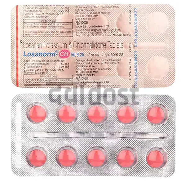 Losanorm-CH 50/6.25 Tablet