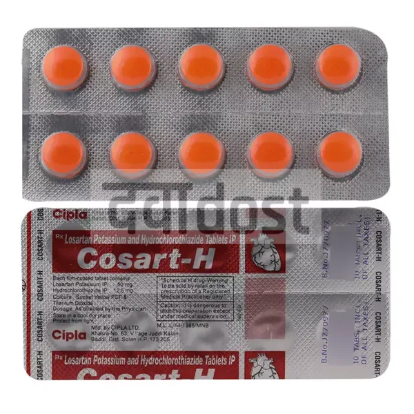 Cosart H 50mg/12.5mg Tablet