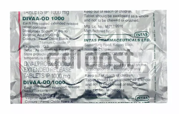 Divaa -OD 1000 Tablet ER