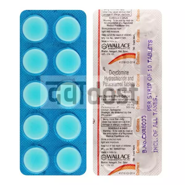 Colimex  20mg/500mg Tablet 10s
