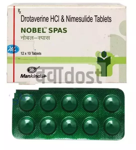 Nobel Spas 40 mg/100 mg Tablet 10s