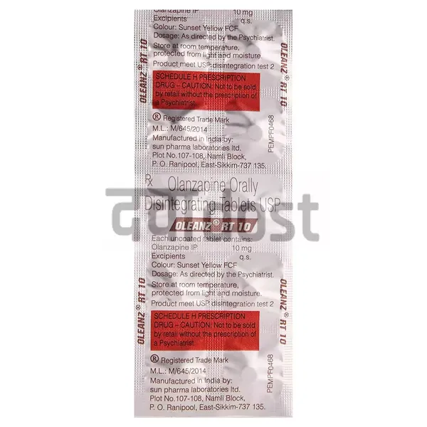 OLEANZ RT 10 MG TABLET 10s