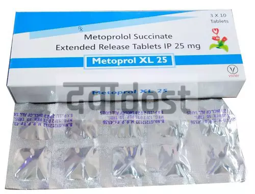 Metoprol 25mg Tablet XL 10s
