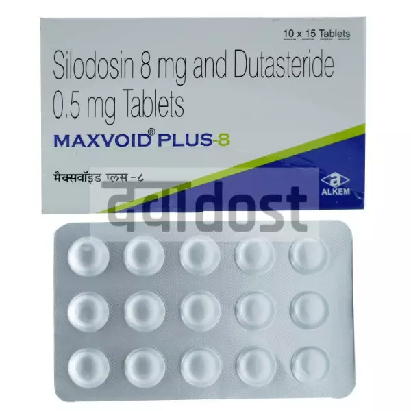 Maxvoid Plus 8mg/0.5mg Tablet 15s