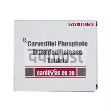 Cardivas 20mg Tablet CR 10s