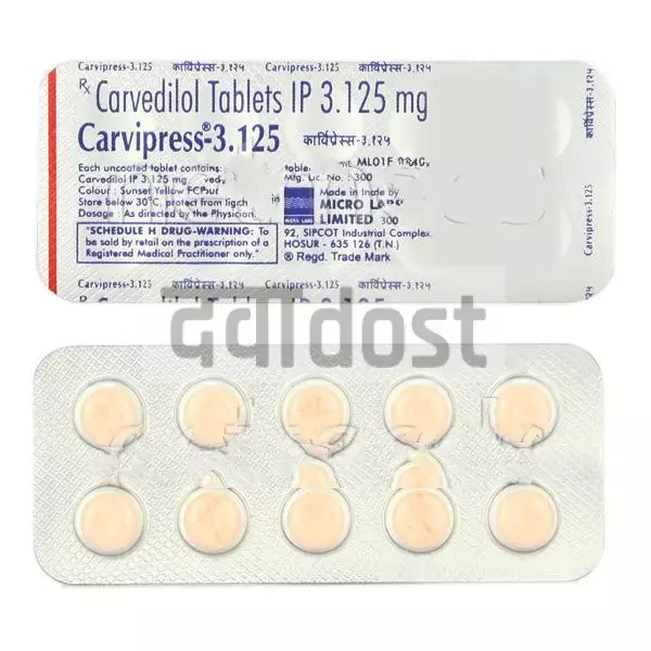 Carvipress 3.125 Tablet