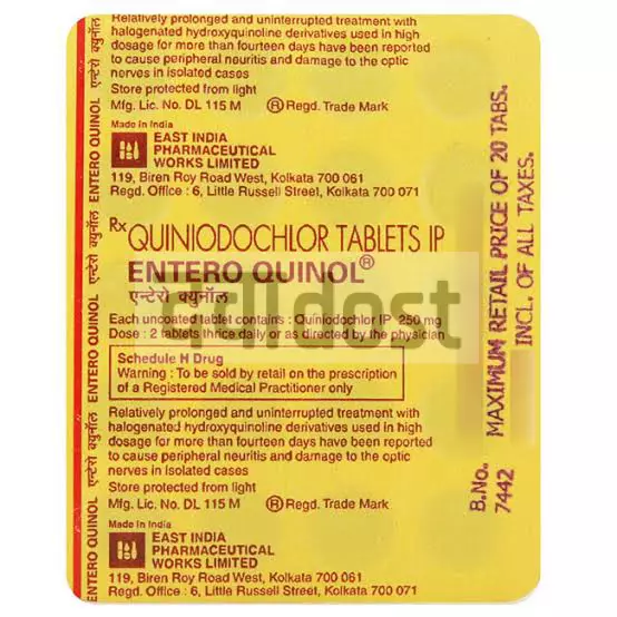 Enteroquinol 250mg Tablet