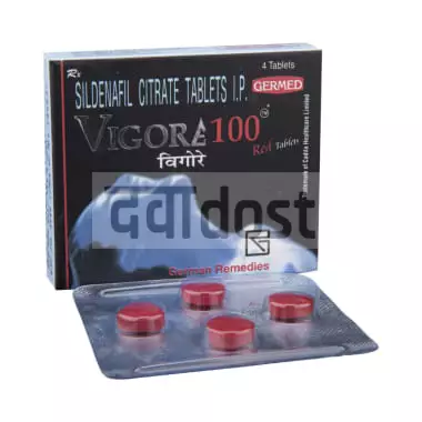Vigore 100mg Red Tablet 4s
