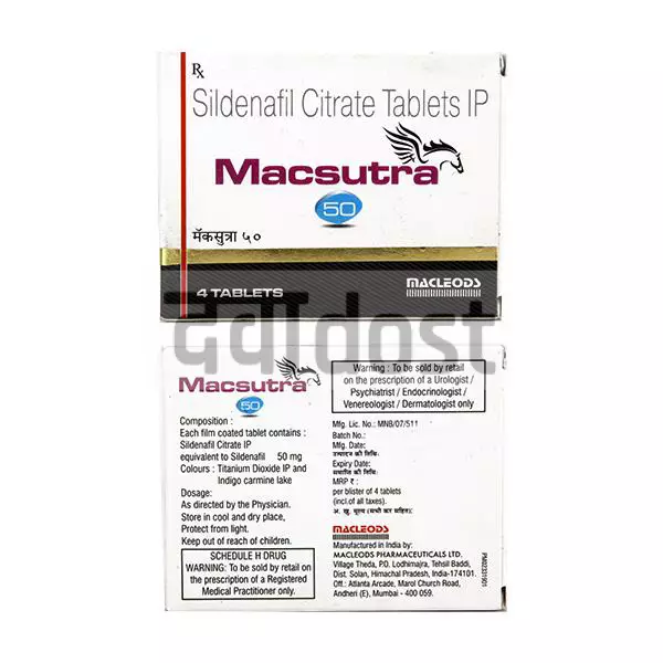 Macsutra 50mg Tablet 4s