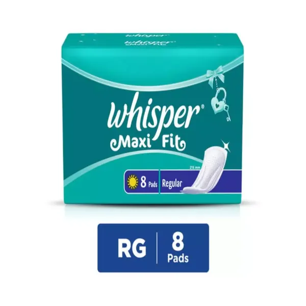 WHISPER SA/PADS MAXI FIT REG 8PC