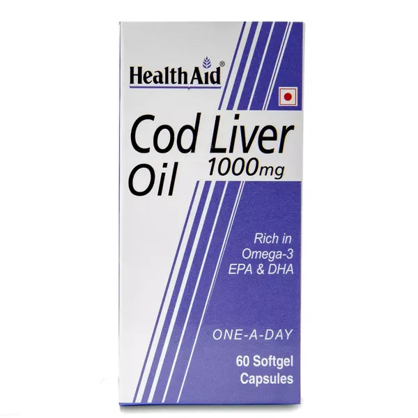 HEALTH AID COD LIVER OIL 1000MG 60CAP