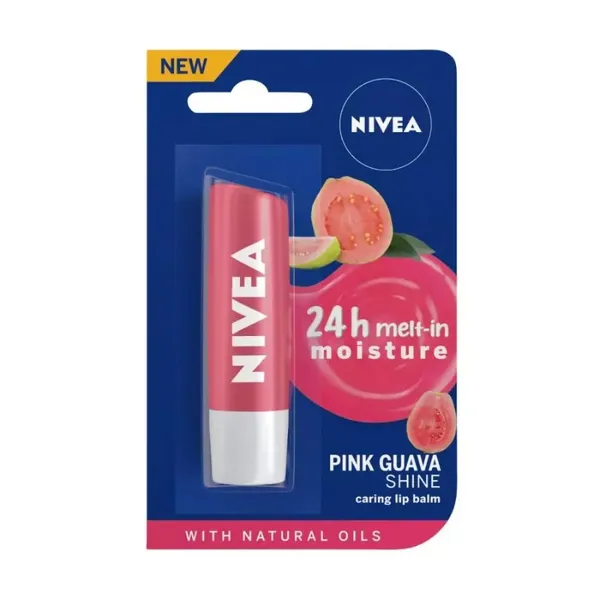NIVEA LIP CARE FRUITY PINK GUAVA 4.8GM