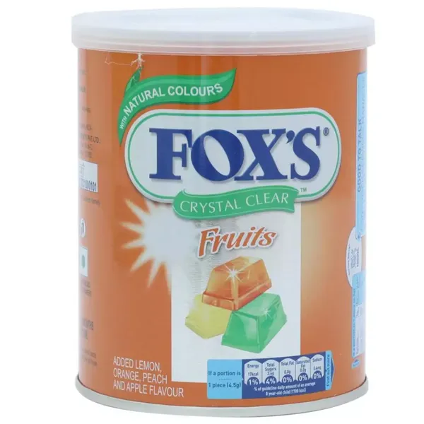 FOXS CANDIES FRUITS TIN 180GM