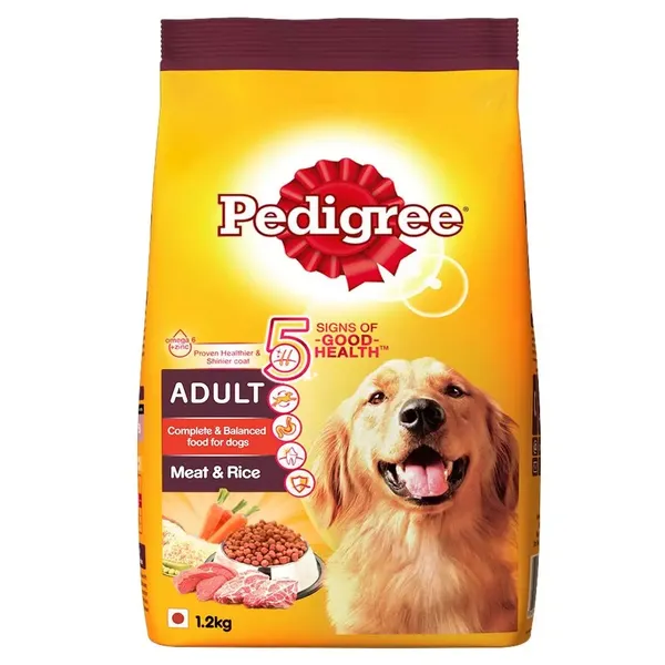 PEDIGREE DOG FOOD MEAT/RICE 1.2KG