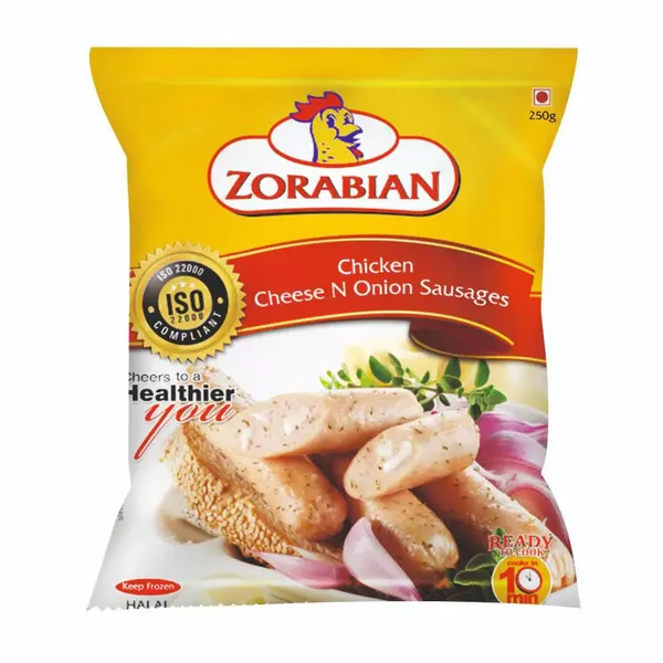 ZORABIAN CHI SAUSAGES CHEESE ONION 250GM