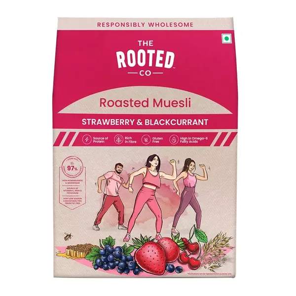 THE?OOTED?O MUESLI STRAW BLACKCRNT 400G
