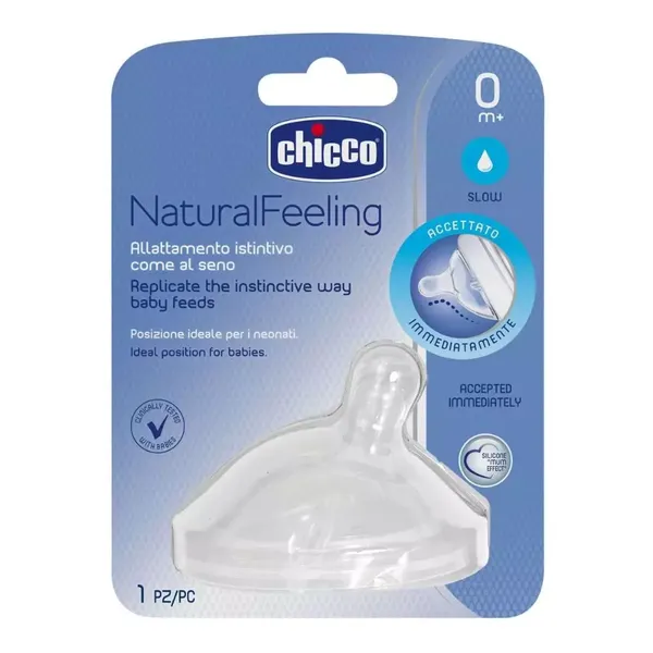 CHICCO NATURAL FEELING NIPPLE 0M+1PC