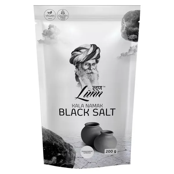 LUNN SALT BLACK FINE GRAIN 200GM