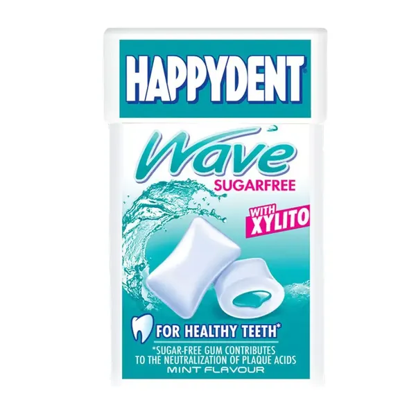 HAPPYDENT CHEW GUM S/F WAVE XYLST 17GM
