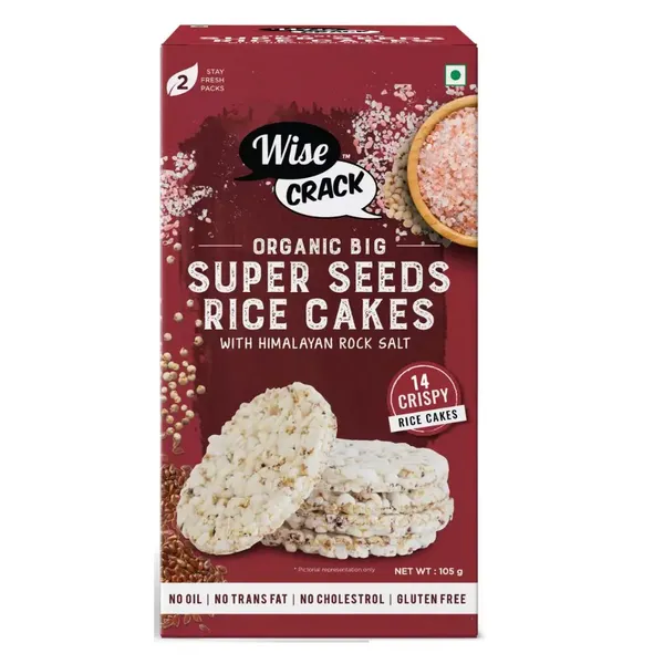 WISECRACK SUPER SEEDS RICE CAKE 105GM