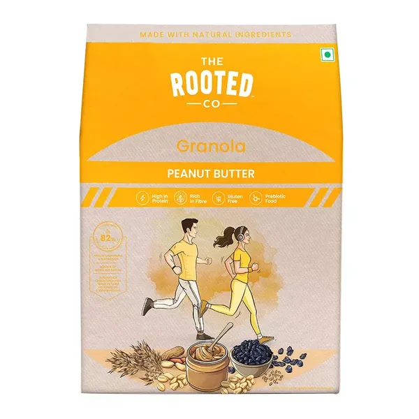 THE ROOTED CO GRANOLA PEANUT BUTTER 400G