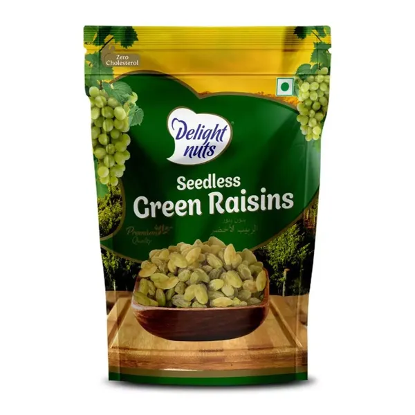 DELIGHT NUTS SEEDLESS GREEN RAISINS 200GM