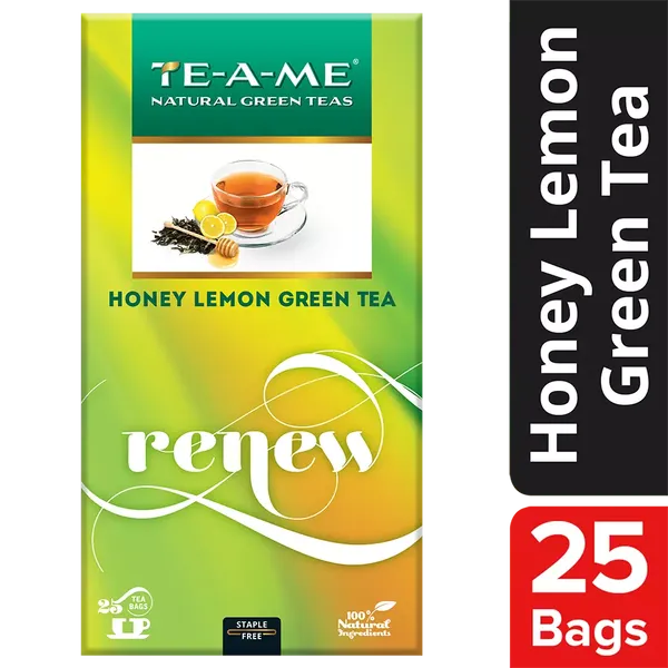 TE-A-ME HONEY LEMON GREEN TEA 25BAGS