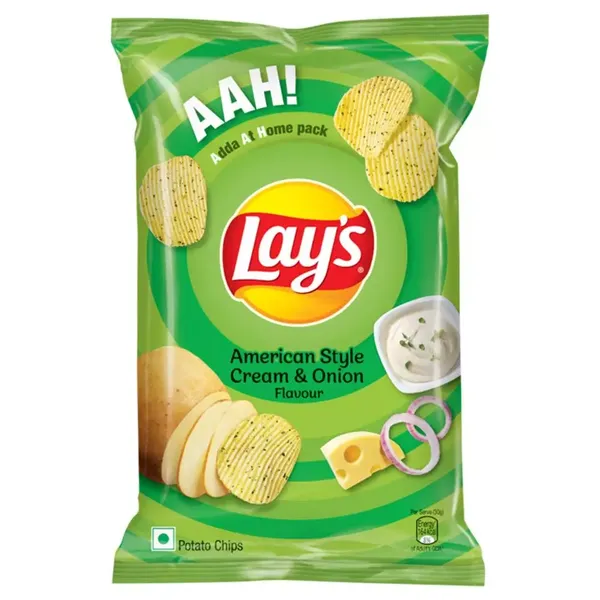 LAYS CHIPS AMERICAN SOUR CRM/ONION 104GM