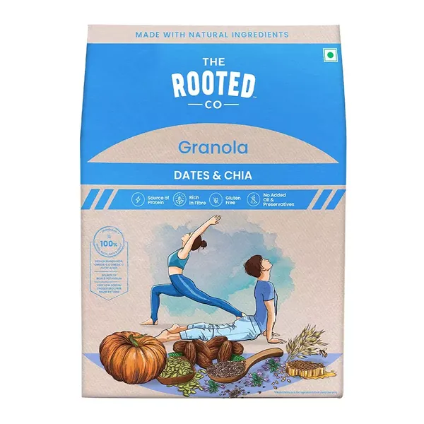 THE ROOTED CO GRANOLA DATES & CHIA 400G