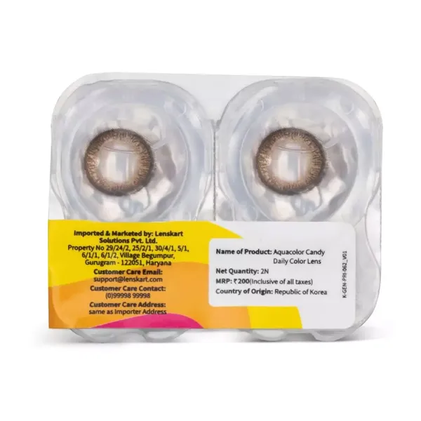 AQUACOLOR CANDY PACK COLOR LENSES MYSTERY HAZEL 1PC