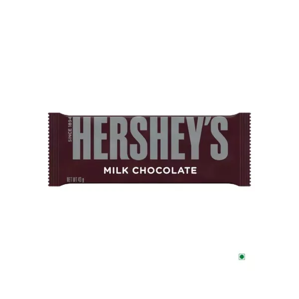 HERSHEYS MILK CHOCOLATE BAR 43G