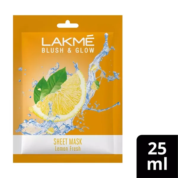 LAKME BLUSH & GLOW LEMON SHEET MASK 25ML