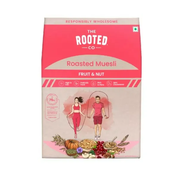 THE ROOTED CO MUESLI FRUIT NUT 400GM